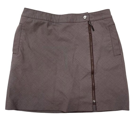 Cutter & Buck SIZE 4 (30" Waist) Taupe Asymmetrical Full Zip Activewear Skort - Picture 1 of 5